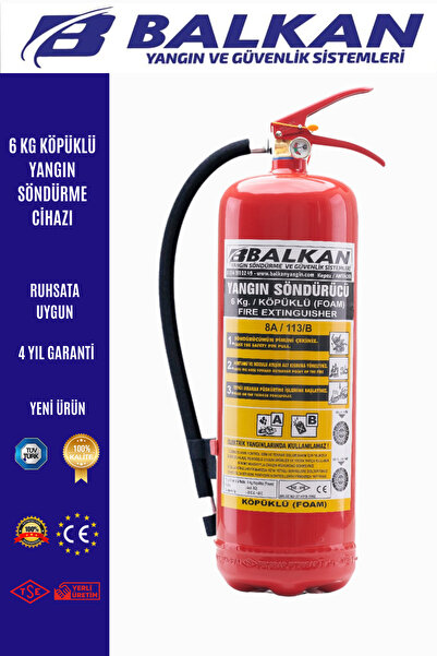 ELİT YANGIN VE GÜVENLİK SİSTEMLERİ 6 KG KÖPÜKLÜ YANGIN TÜPÜ SERİ ÇÖZÜM