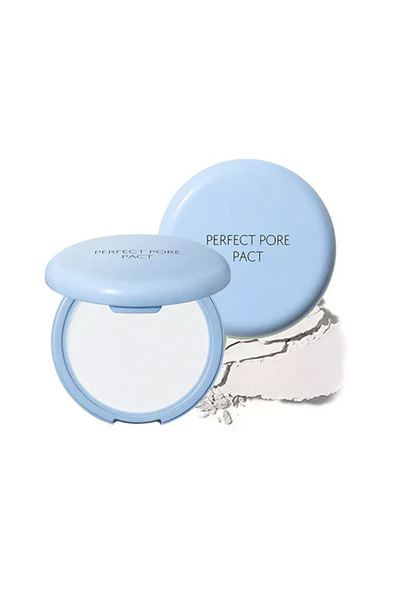 THE SAEM Saemmul Perfect Pore Pact Gözenek Görünümünü Kapatan Transparan Pudra - Mavi