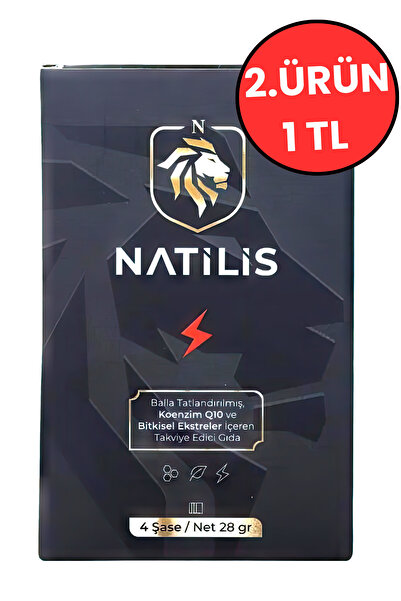 NATİLİS Erkeklere Özel Balla Tatlandırılmış, Koenzim Q10 ve Bitkisel Ekstreler İçeren Takviye Edici Gıda
