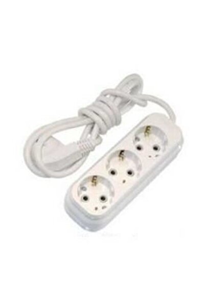 Genel Markalar El-Bi Üçlü Kordonlu Topraklı Priz 5 Mt Elektrik Prizi