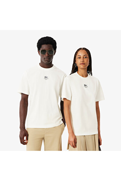 Lacoste Signature Print Cotton T-shirt - TH2739-00-70V