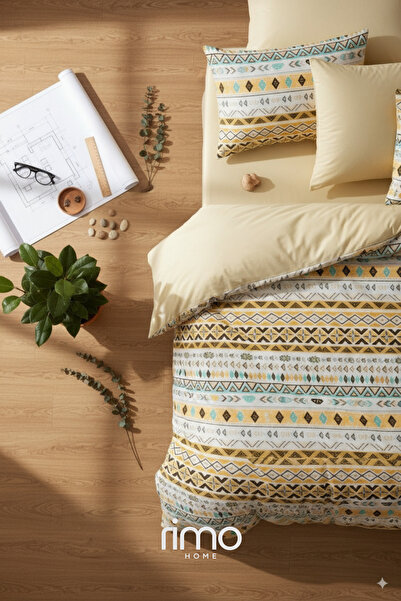 Rimo Home Sada dvou autentických žlutých povlaků na přikrývku Ranforce