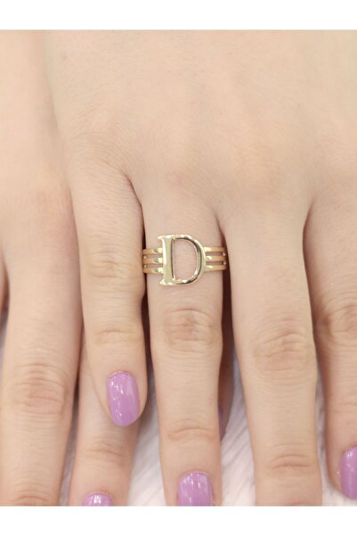 Zeynepli gold & jewelry 14 Ayar Altın Kaburga D Harfli Yüzük