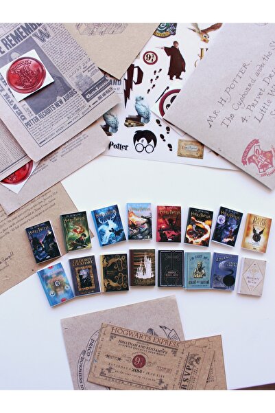 TRENDİN YOLU Minyatür Harry Potter film kitapları ve büyü kitapları