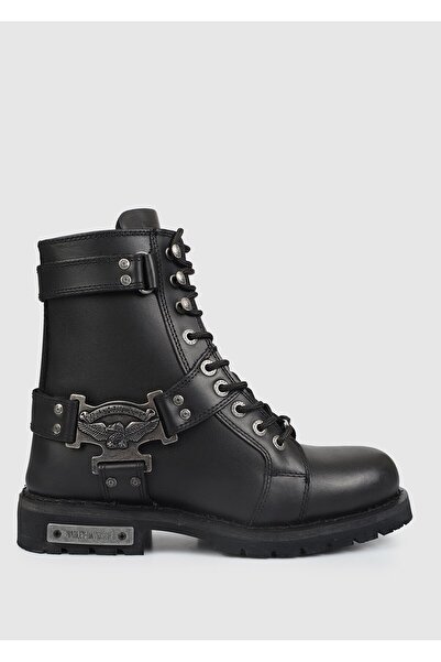 Harley Davidson Charles Black Ανδρικές Δερμάτινες Μπότες 025M100447