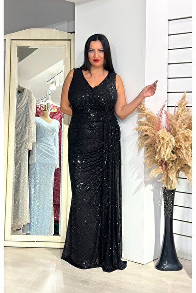 E&A Eren Abiye PUL PAYET KALIN ASKILI YIRTMACLI ABIYE