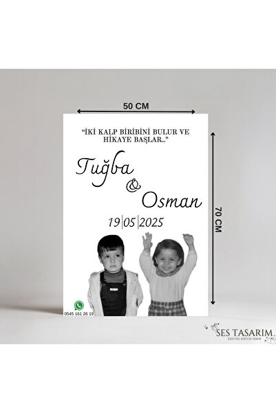 Sestasarmm Fotoğraflı Karşılama Panosu, Çocukluk Fotoğrafı, Düğün, Nişan, Doğ...