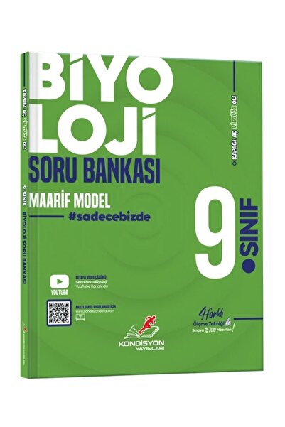 Kondisyon Yayınları 9. SINIF BİYOLOJİ VİRTÜÖZ SORU BANKASI ( MAARİF MODEL) 2026