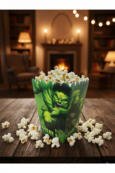 Deniz Party Store علبة فشار رقائق الذرة هالك 8 قطع