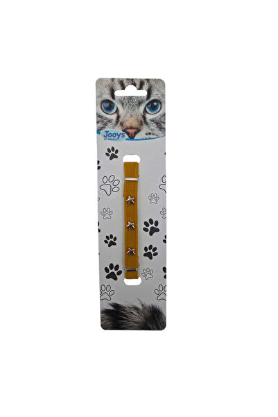 Jooys Velvet Bell Star Cat Collar Mustard