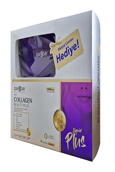 DAY2DAY The Collagen Beauty Plus Mango Aromalı 30x40ml Makyaj Çantası Hediyeli