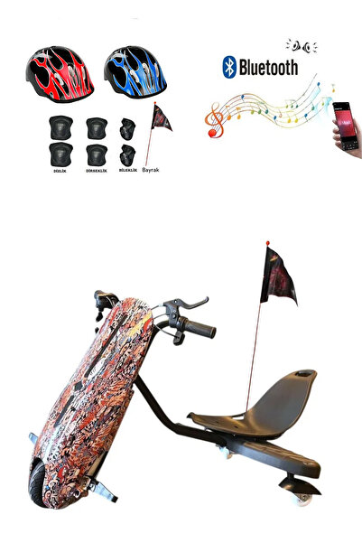 SMART STORE Citymate Drift Car Elektrikli Kaykay Bluetooth Dirift Kar Hoverboard Scooter + Koruma Ekipmanı D07