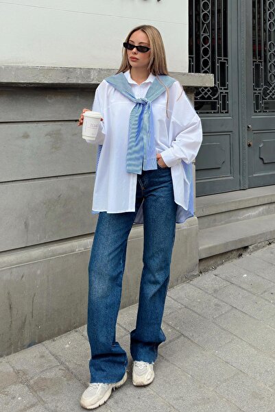 Olcay Sál_ részletes díszítésű alkalmi ing - fehér, 9280-as modell