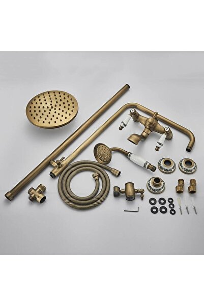 Trendy's Coloana de dus TRENDY'S, bronz antichizat, broderie ceramica