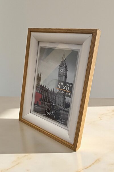 BSP Wooden Picture Frame Picture Size Height 10cm Width 15cm (with Glass)