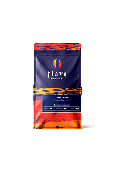 Flava ART OF AROMA Caffé Délice - European Blend 250 G - Bean - Dark Roast