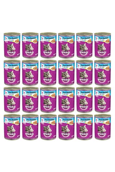 Whiskas Ton Balıklı Kedi Konserve Yaş Maması 400 Gr (24 Adet)