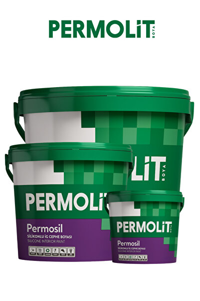 Permolit Permosil Silikonlu Silinebilir Su Bazlı Iç Cephe Boyası | 3.5 Kg - 10 Kg - 20 Kg