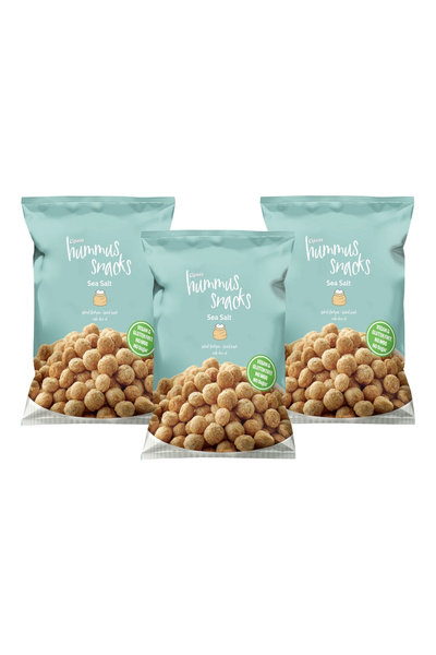 Cipsaş Hummus Snacks Sea Salted Vegan Gluten Free Chickpeas 45 g X 3 Pieces