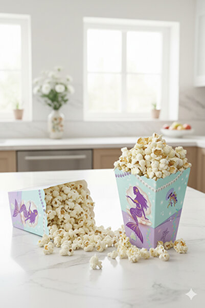 Deniz Party Store علبة شيبس الذرة كرتون ميرميد 8 قطع