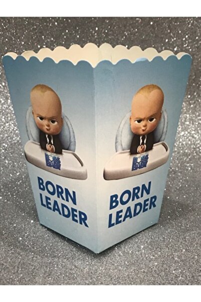 Deniz Party Store Patron Bebek Baby Boss Mısır Popcorn Kutusu 8 Adet