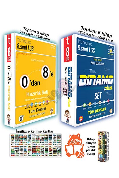 Tonguç Yayınları 8. Sınıf 0'dan 8'e Konu Anlatımlı 1. ve 2. Dönem LGS Dinamo ...
