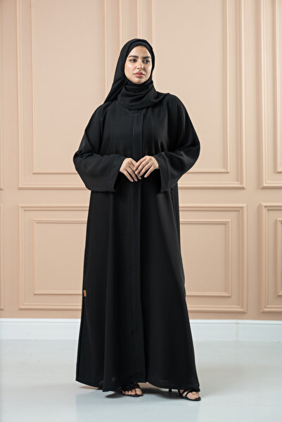LAVİNİA Lavinia women's abaya, made of silk, hidden zipper.