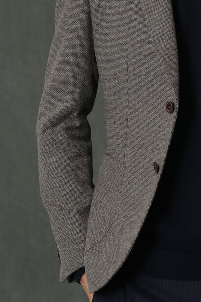 Lufian Erla Sports Men's Blazer Jacket Slim Fit Brown