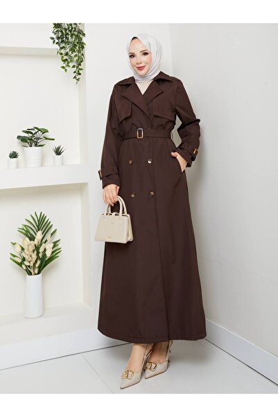 RACE FASHİON Αδιάβροχη καμπαρντίνα με διπλό γιακά και ζώνη σε όλο το μήκος RC1403056