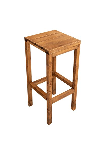 pinoxi Ahşap Bar Taburesi 1 adet