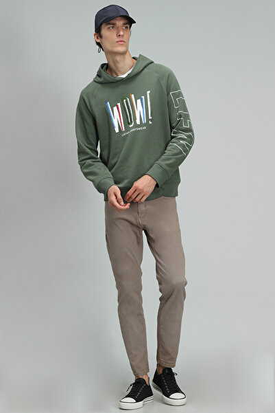 Lufian Helt Beş Cep Pantolon Slim Fit Vizon