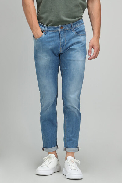 Lufian Ανδρικό παντελόνι Gary Smart Jean Slim Fit Μπλε