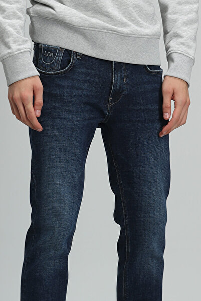 Lufian Pánské kalhoty Jasper Smart Jean Slim Fit tmavě modré