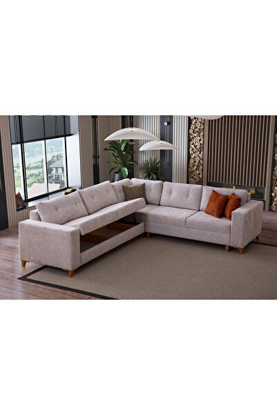 Yakamoz home Kumsal Yatak Mekanizmalı Modüler Köşe Koltuk Takımı Sağ Köşe