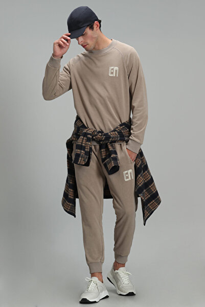Lufian Owen Erkek Sweatshirt Bej