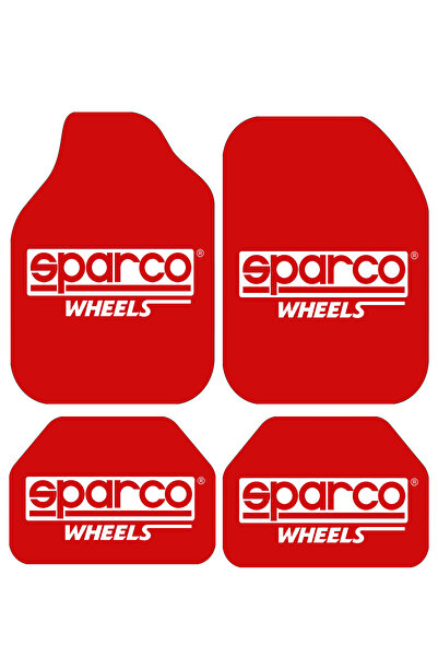 Carmine Carpet Dekoratif Sparco Desenli Oto Paspas Takımı