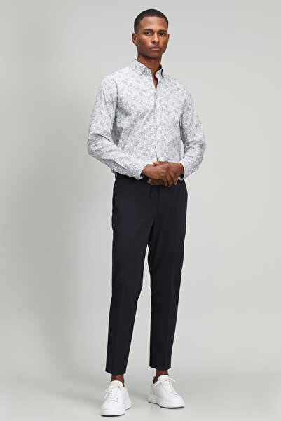 Lufian Abel Erkek Smart Gömlek Slim Fit Saks