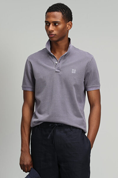 Lufian Tricou pentru bărbați cu guler polo sport violet Vernon