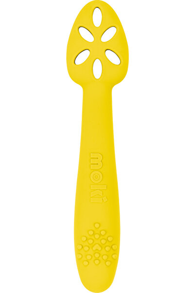 Moki ملعقة شرب سيليكون صفراء شروق الشمس