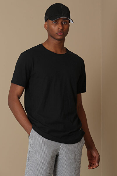 Lufian Junya Men's Basic T-Shirt Black