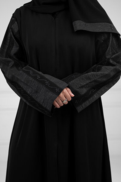 LAVİNİA عبايه نسائية من لافينيا ربع كلوش مع قماش انترنت