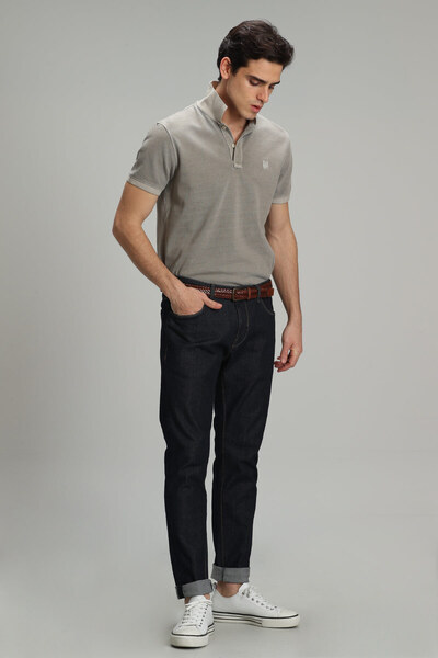 Lufian Pantaloni Carol Smart Jean pentru bărbați slim fit Albastru închis