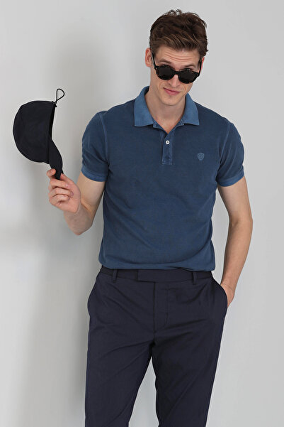 Lufian Ανδρικό μπλουζάκι Vernon Sports Polo Indigo