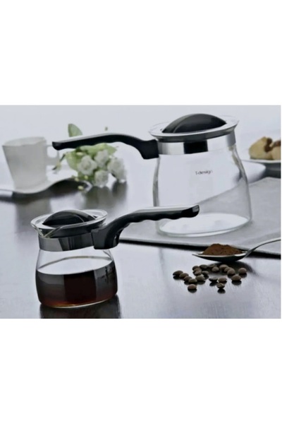 KUVARK T-Design Cam Cezve Takımı - Ateşle Temasa Uygun