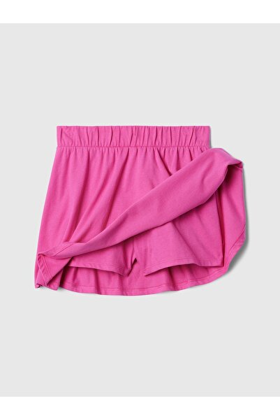 GAP Kız Çocuk Pembe Desenli Şort Etek