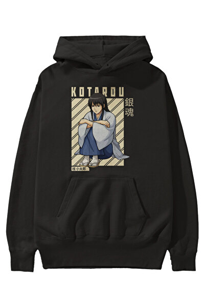 Ankhises Kotarou Katsura GINTAMA Anime Front Štampano Crna majica sa kapuljač...