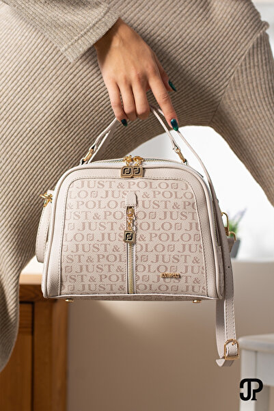 POLOGRAND London Originální kolekce Just Polo Luxusní měkká kožená stylová kabelka do ruky a přes rameno s nastavitelným diagonálním popruhem