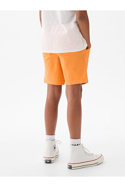 GAP Erkek Çocuk Turuncu Twill Easy Şort