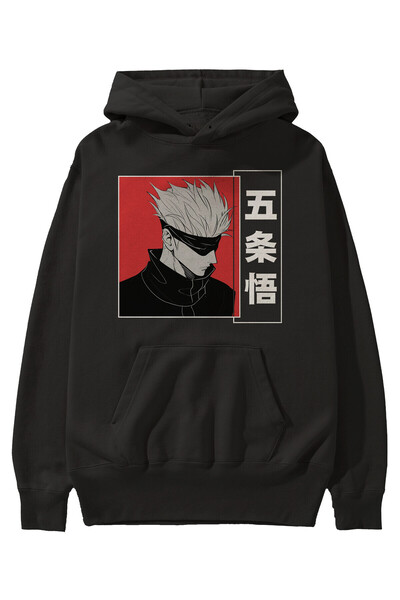 Ankhises JUJUTSU KAISEN 2 Anime Front Štampano Crna majica sa kapuljačom Over...