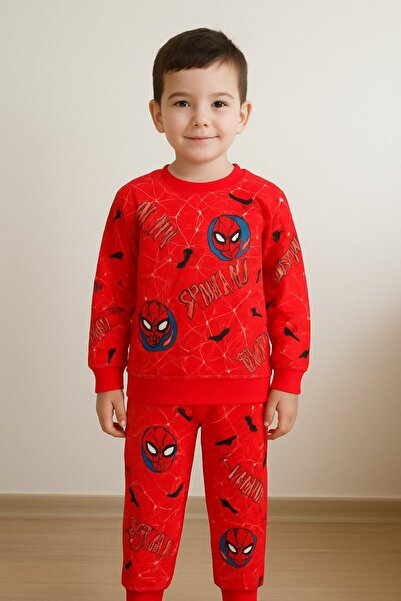 Yalçınoğlu Kids Fiú nyomott mintás szett I Alkalmi viselet, otthoni viselet iskolába, óvodába és parkba (1 méretrel nagyobb vásárlásra ajánlott)